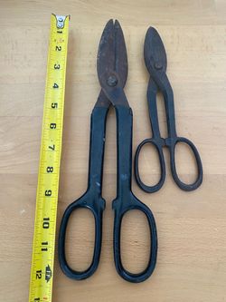 Vintage Tin Snips Set of Two
