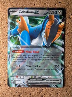2026 Pokemon Mega Evolution Chaos Rising Cobalion ex #064/086 NM Card