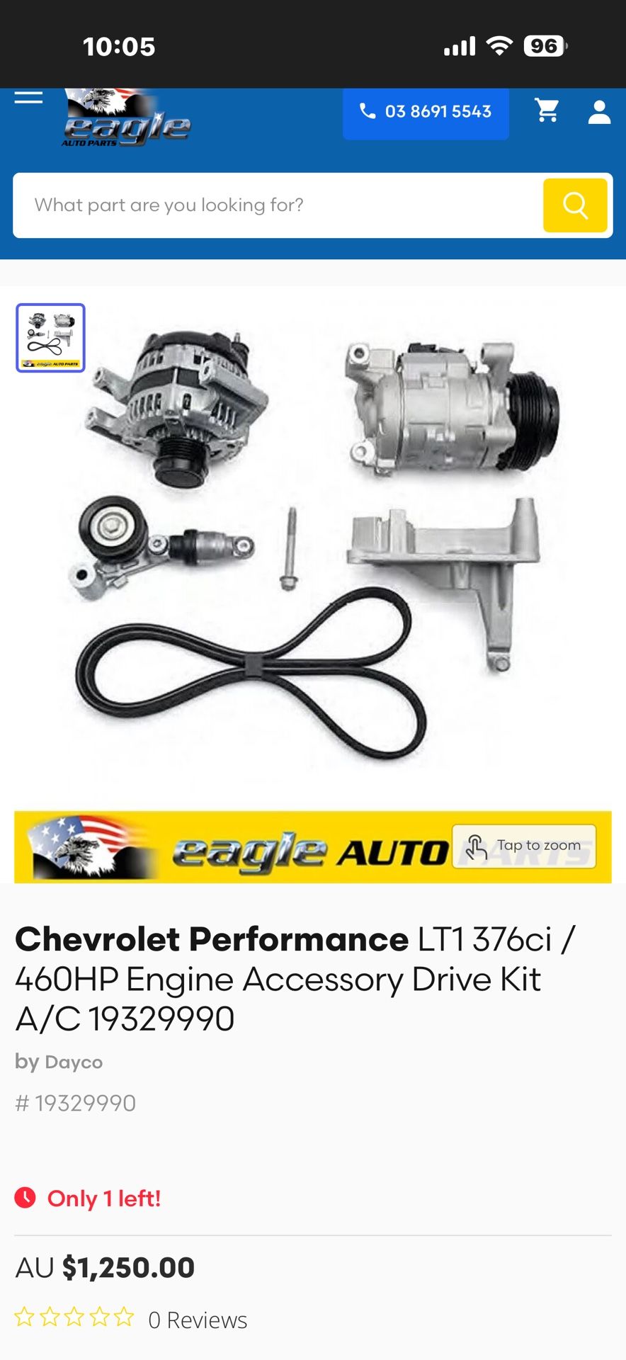 LT1 Gen 5 Serpentine Belt Accessory Kit 