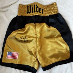 Deontay Wilder Autographed Boxing Shorts