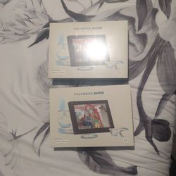  Qty: 2 Facebook portals 10" Never Used Never Opened 