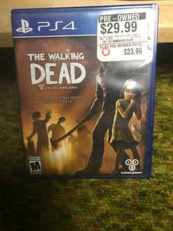 The walking dead PS4 bundle
