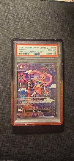 2026 One Piece Op14-Eb04 EN Perona #093 Perona Special Alternate Art PSA 10 Gem Mint