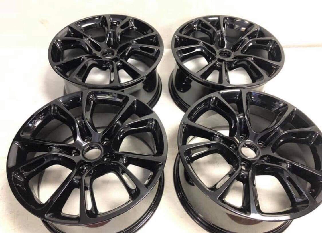 20x10 gloss black Jeep Grand Cherokee wheels srt8 model factory