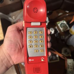 Vintage Walt Disney Mickey Mouse AT&T Telephone Push Button Novelty Phone Works