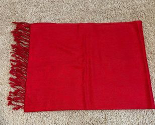 pashmina Red Paisley Wrap Scarf