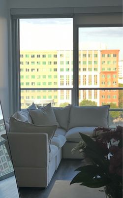 White Fully Modular Sofa Sectional