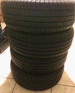 Title:  Set of 4 Yokohama tires P225/60R16. Used 1 year great tread