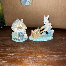 Vintage Easter Bunny Figurines