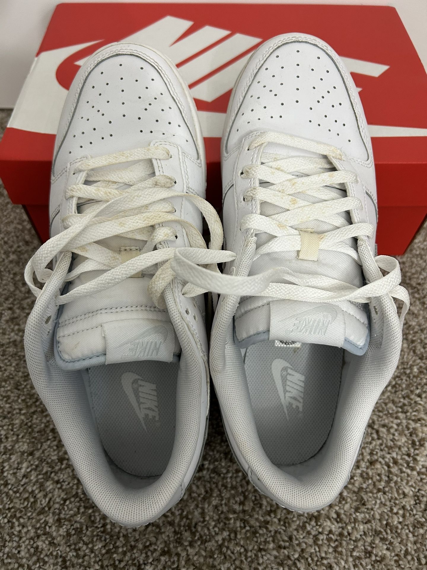 Nike White Low-Top Sneakers Nike Funk Low Retro, DV0831 101, size 9.5