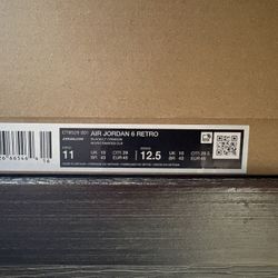 Jordan 6 Retro SALESMAN