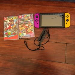 Used Switch with 2 games
