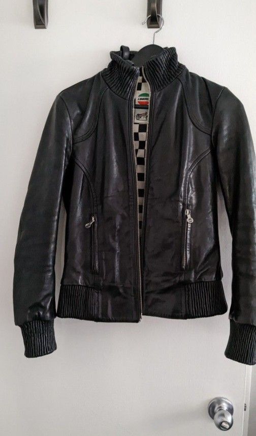 VINTAGE Laverda Biker Leather Jacket