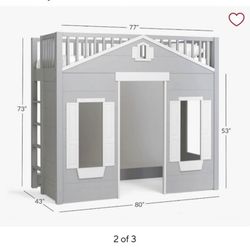 Potter Barn House Loft Twin Bed