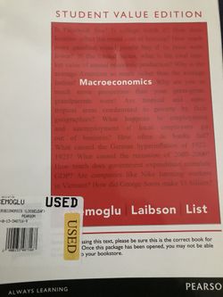 Macroeconomics 103 textbook for unlv