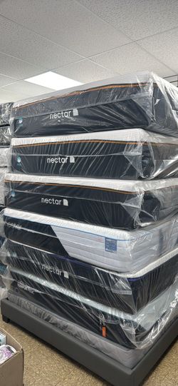 Nectar Premier Copper Memory Foam Queen size mattress 14” inches $229 only  Close out deals