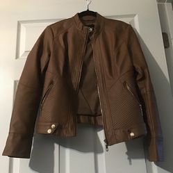 Brown Jacket (Lock And Love) [faux leather]