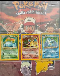 Pokemon Vintage Base Set Charizard Blastoise Venusaur Holo Cards Big 3!