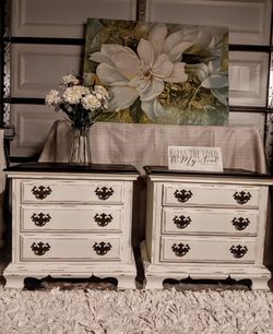 Vintage Farmhouse Nightstands 