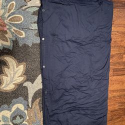 Navy Blue Duvet Cover 84 in L 79 in W 100% Cotton