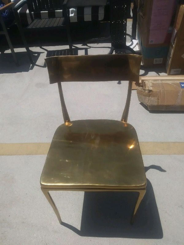 Cb2 Gold Midas Dining Chairs Brand New Used Only For Home Staging Cb2 Gold Midas Dining Chairs Brand New Used Only For Home Staging 100 00 Each Furniture In Santa Monica Ca Offerup