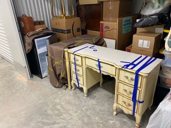 French Provincial Vanity Desk with Drawers