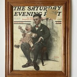 Norman Rockwell Framed Magazine Cover 