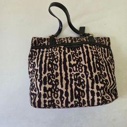 Coach  pocketbook Animal Print Shoulder Bag Zip Closure