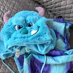 Tokyo Disney Monsters Inc Plush Sulley Hat w/ Matching Sulley Costume (Men’s 4XL)