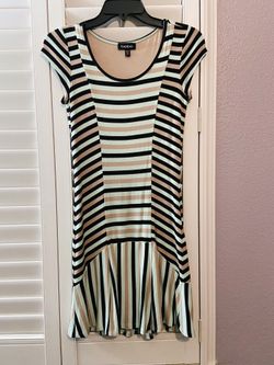BeBe-Striped Dress-Size: XXS