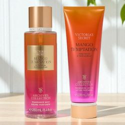 Victoria's Secret Mango Temptation Body Mist & Body Lotion 2 Piece Set