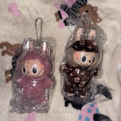 Labubu Clear Protective Case W/Keychain