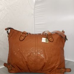 18 Inch Tall Almond Color Brand New Coach Bag