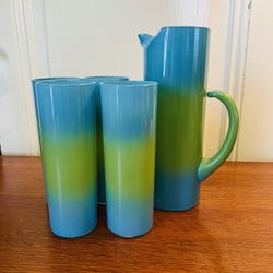Pitcher & 4 Glasses