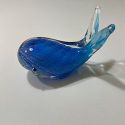Decorative glass whale