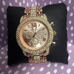 Bebe Crystal Watch In Mint Condition Never Worn 