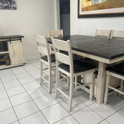Dining Table And Dining Cabinet