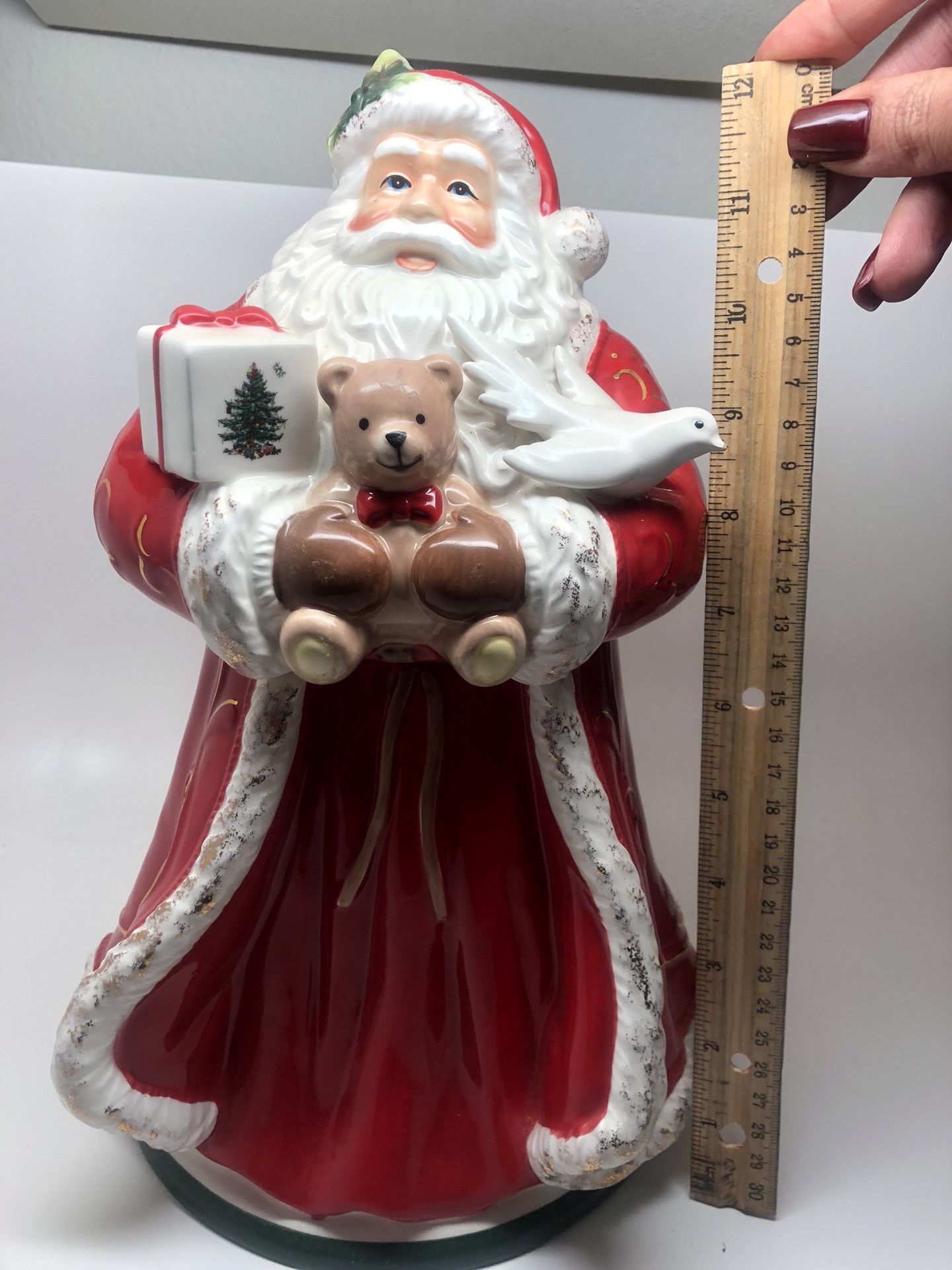 Spode Santa Cookie Jar Christmas Tree Collection 12'