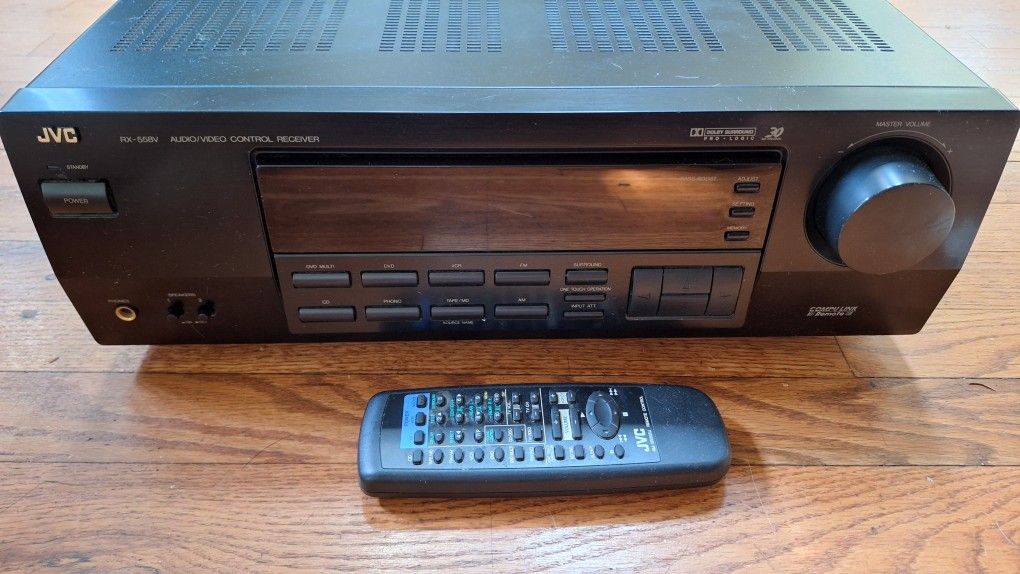 JVC STEREO RECEIVER MODEL NO. RX-558VBK AC 120V ~ 60 Hz 290 W 390 VA