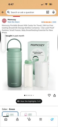 New Momcozy Milk Cooler