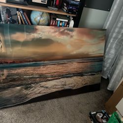 Large Beach Sunset Art
