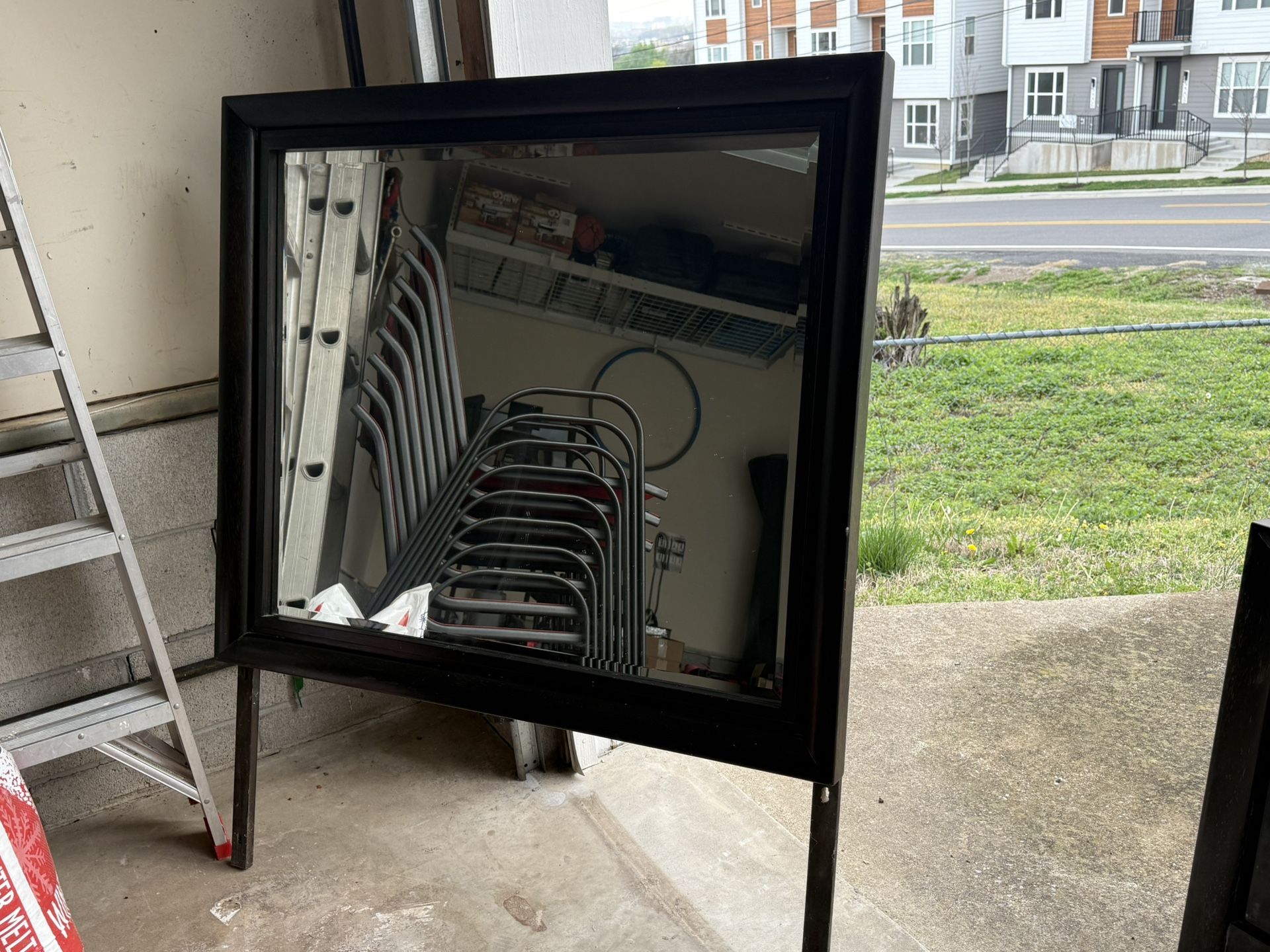Mirror And Matching Nightstand