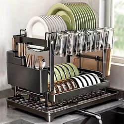 Metal Dish Rack 2 Tiers 