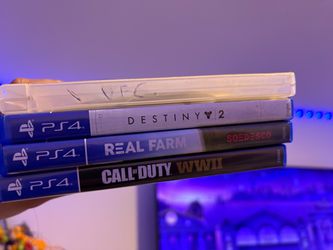 PS4 Game Bundle – Destiny 2, Real Farm, COD WWII, UFC