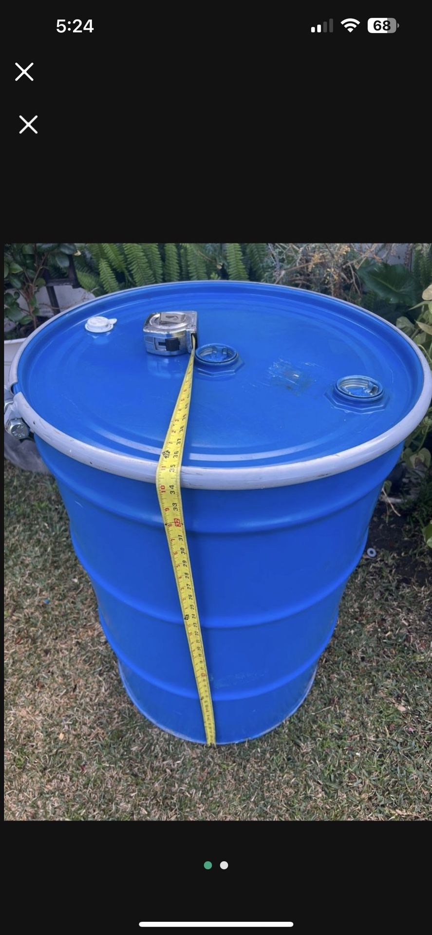 Un 55 Gallon Drum Open Top