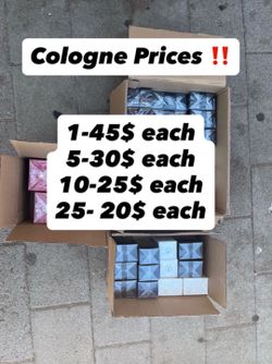 Bulk colognes