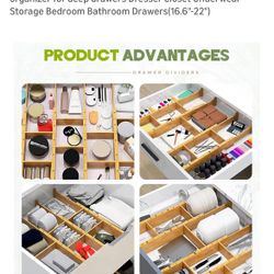 Bamboo Drawer Dividers 