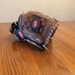 Rawlings Youth Baseball Glove Leather Palm RHT PM115MBC 11-1/2 Inch Playmaker