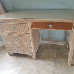 Henry link Wicker Desk 