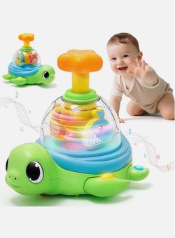 Baby Crawling Toys 6-12 Months, Musical Light-up Toys for 1 Year Old Press Crawl